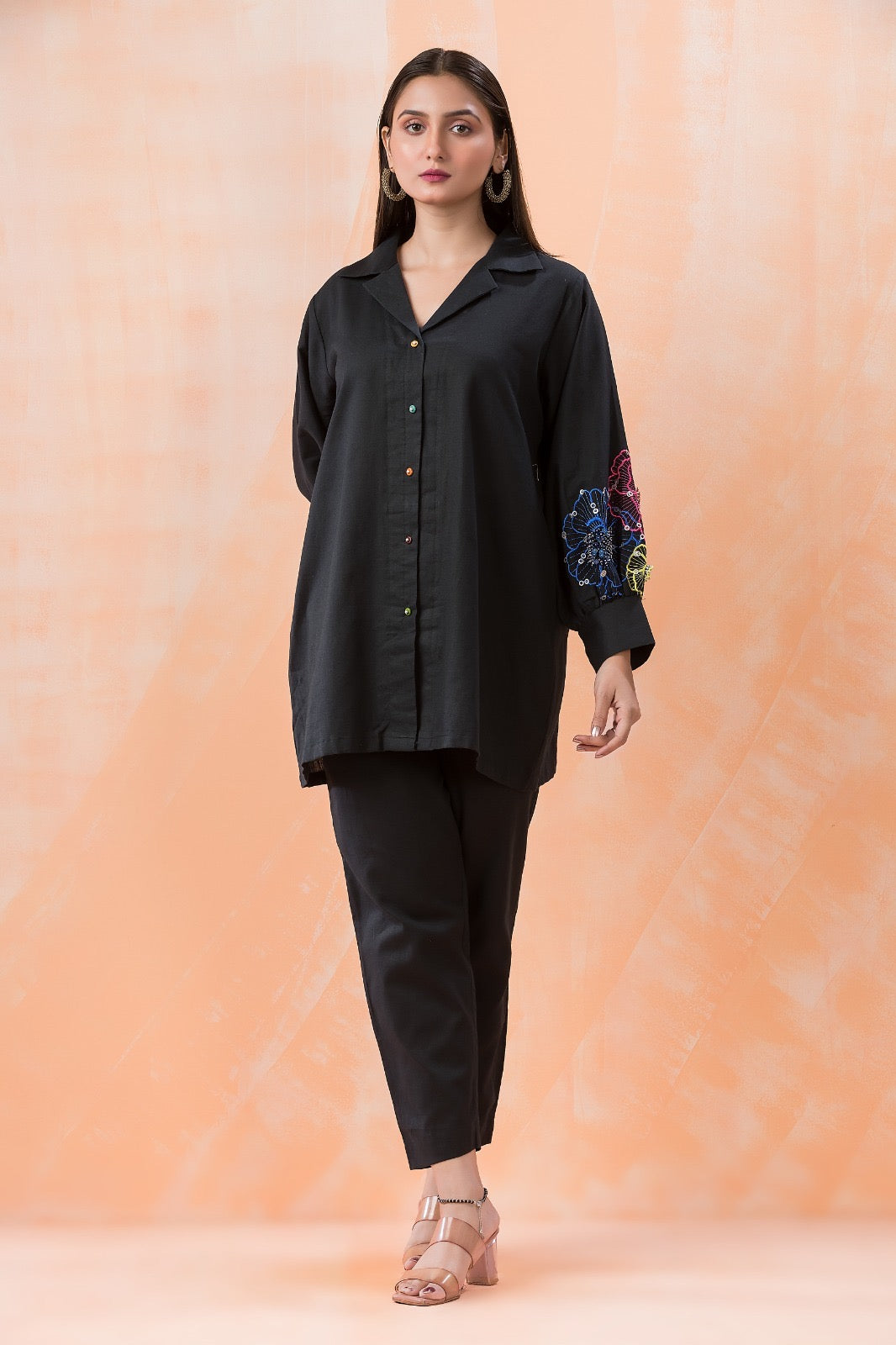 Black Onyx Handwork Coord Set