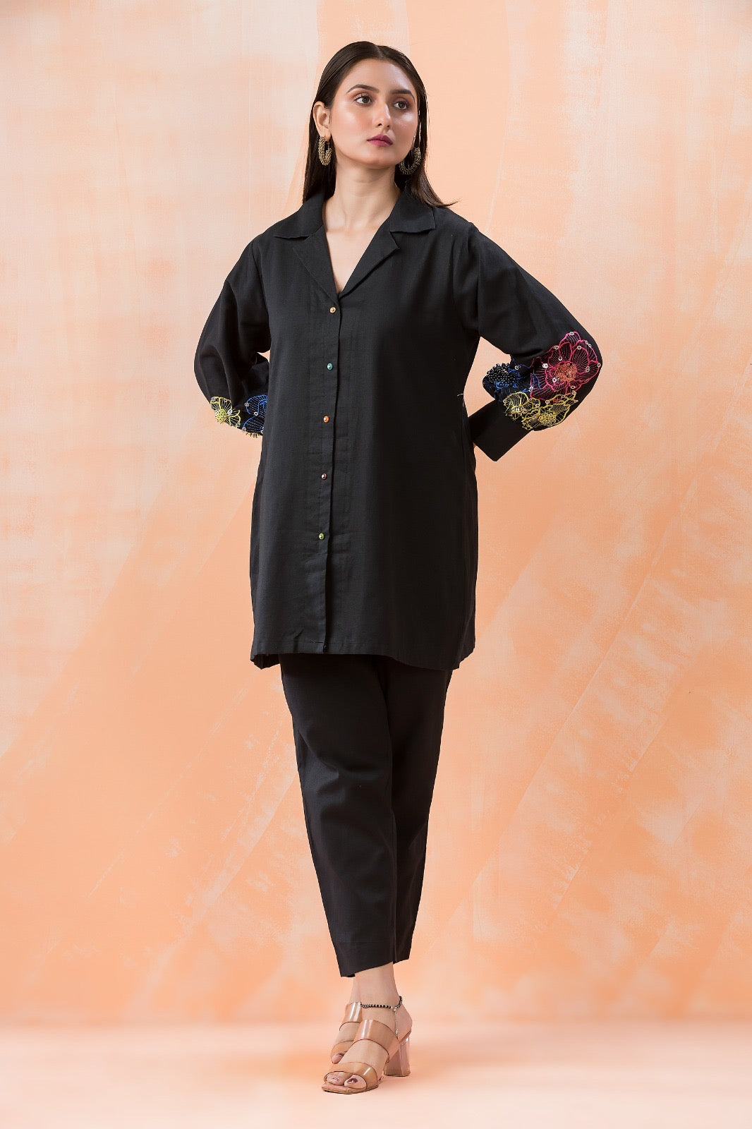 Black Onyx Handwork Coord Set