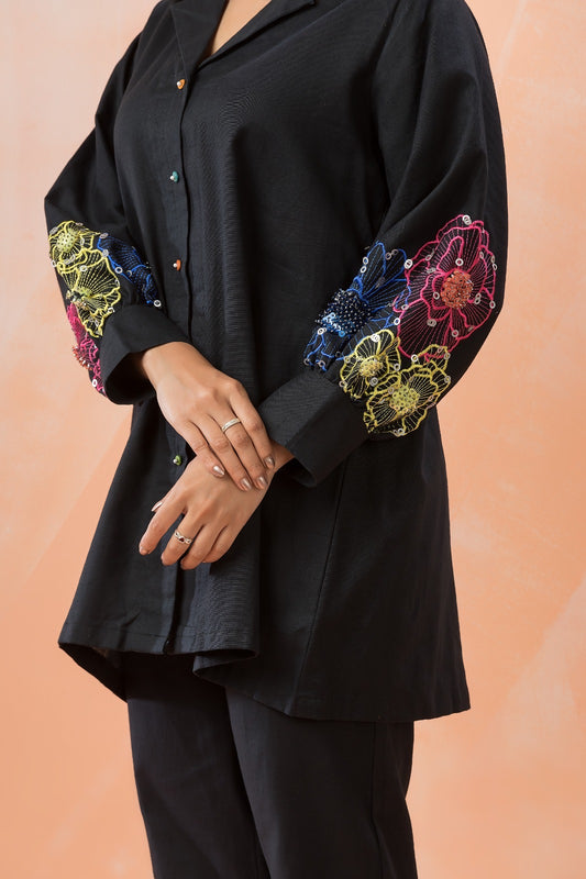 Black Onyx Handwork Coord Set