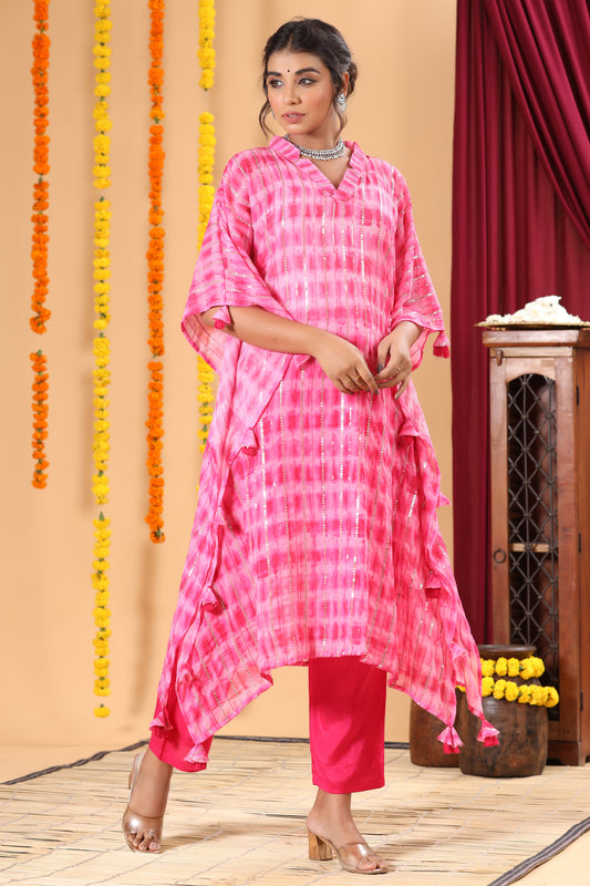 Ombre Sequence Kaftan Set - 2 Colors