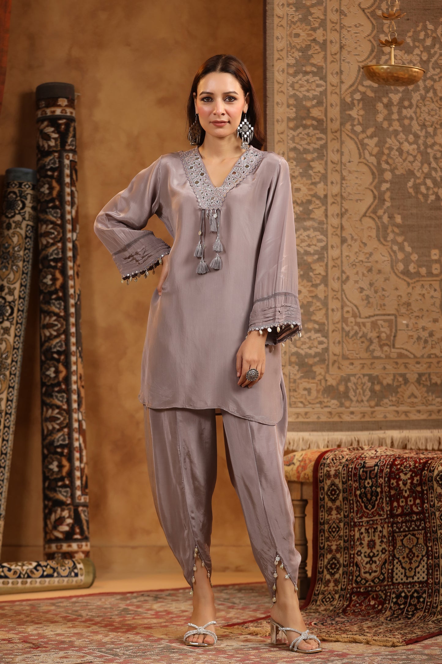 Designer Coord Set with Dhoti Pants