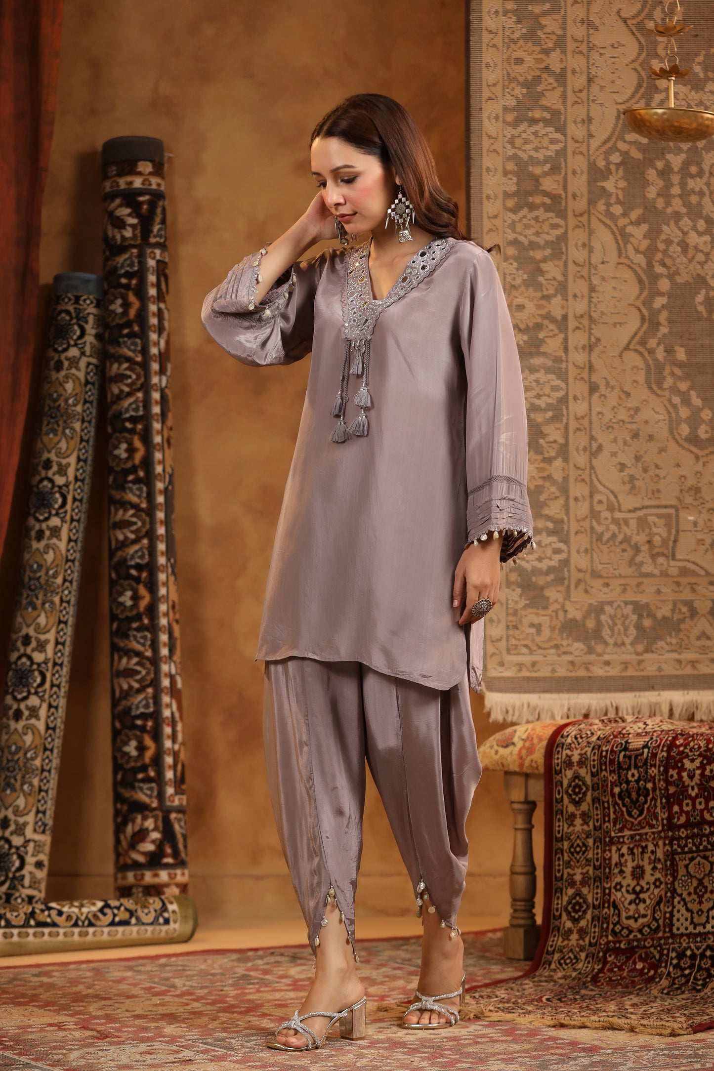Designer Coord Set with Dhoti Pants