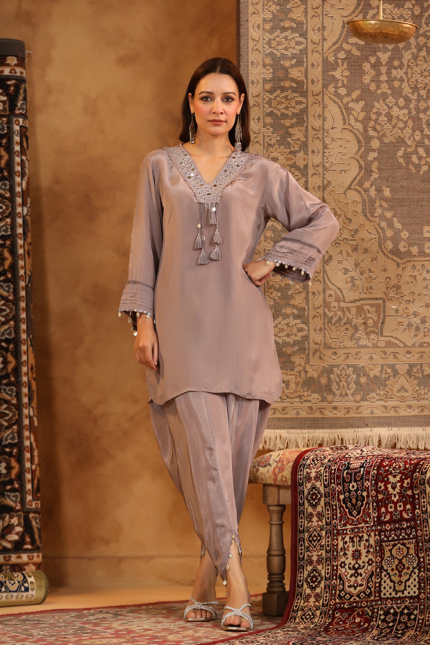 Designer Coord Set with Dhoti Pants