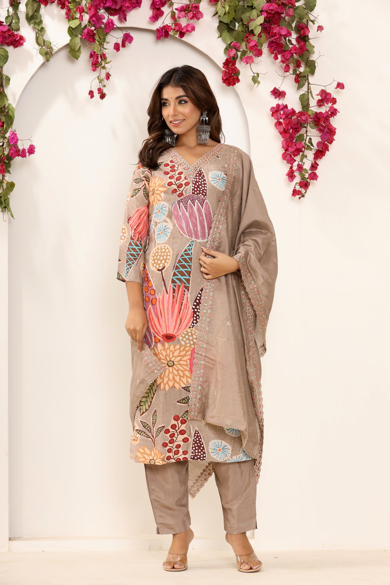 Muslin Floral Suit Set