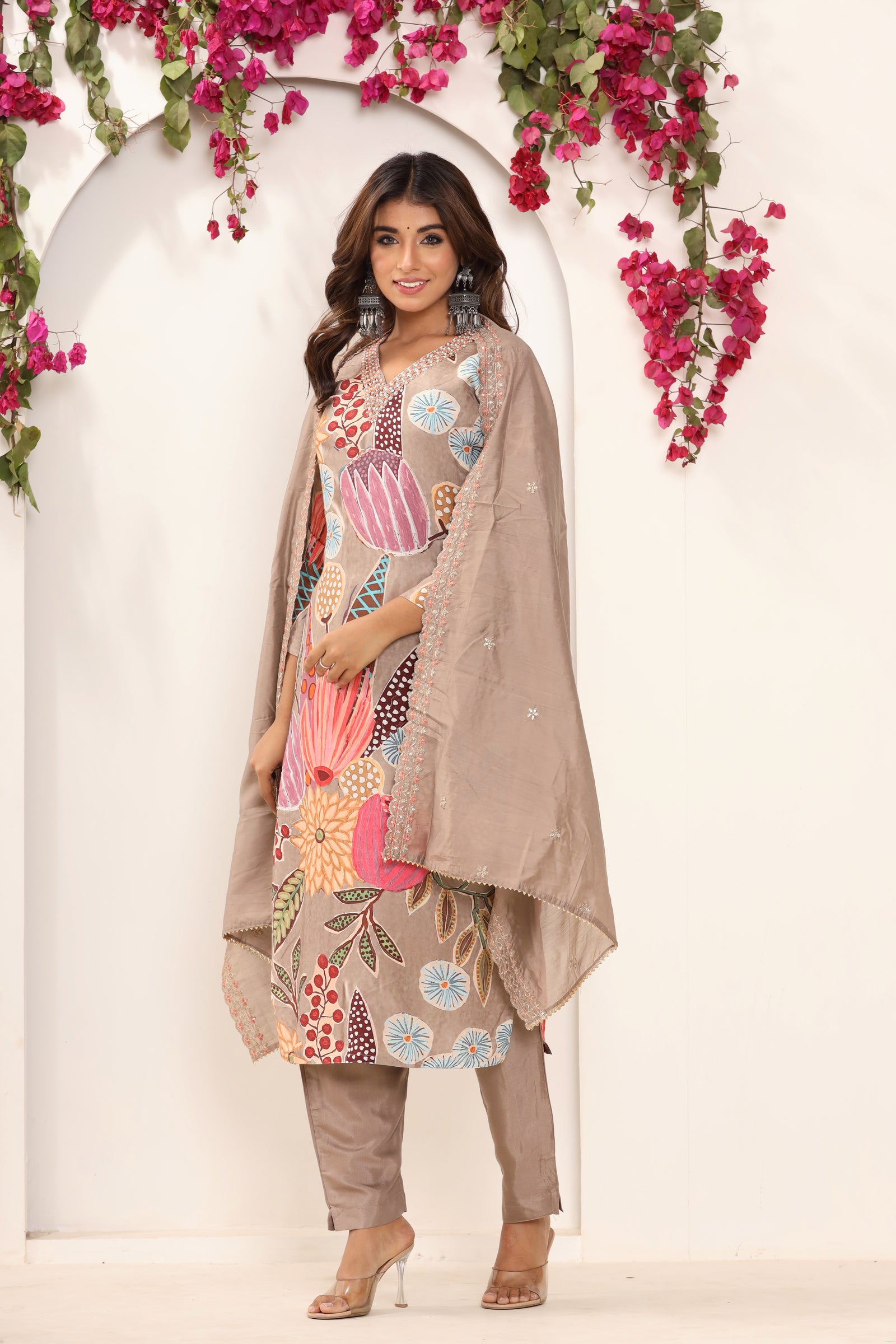 Muslin Floral Suit Set