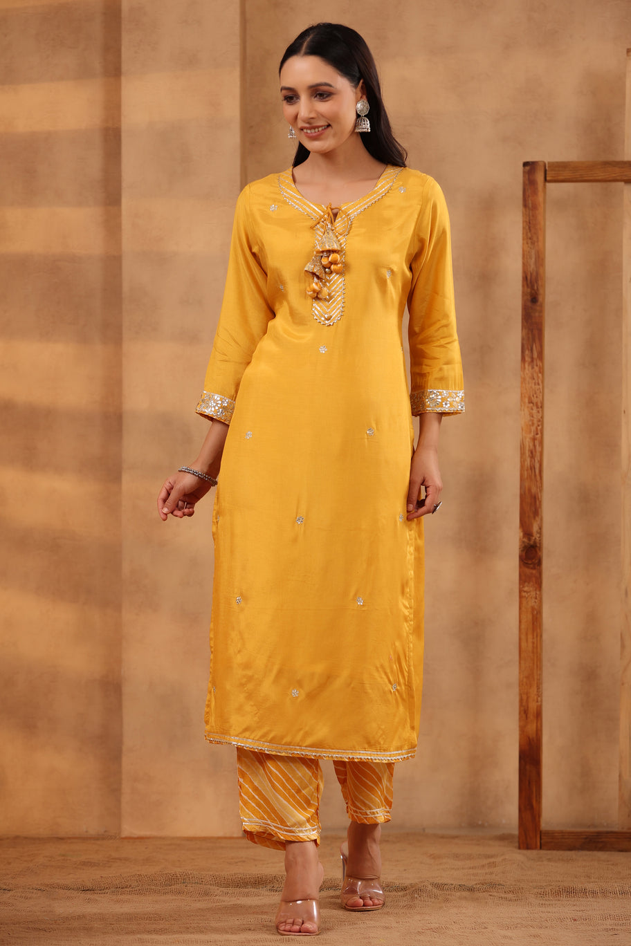 Gul Leheriya Yellow