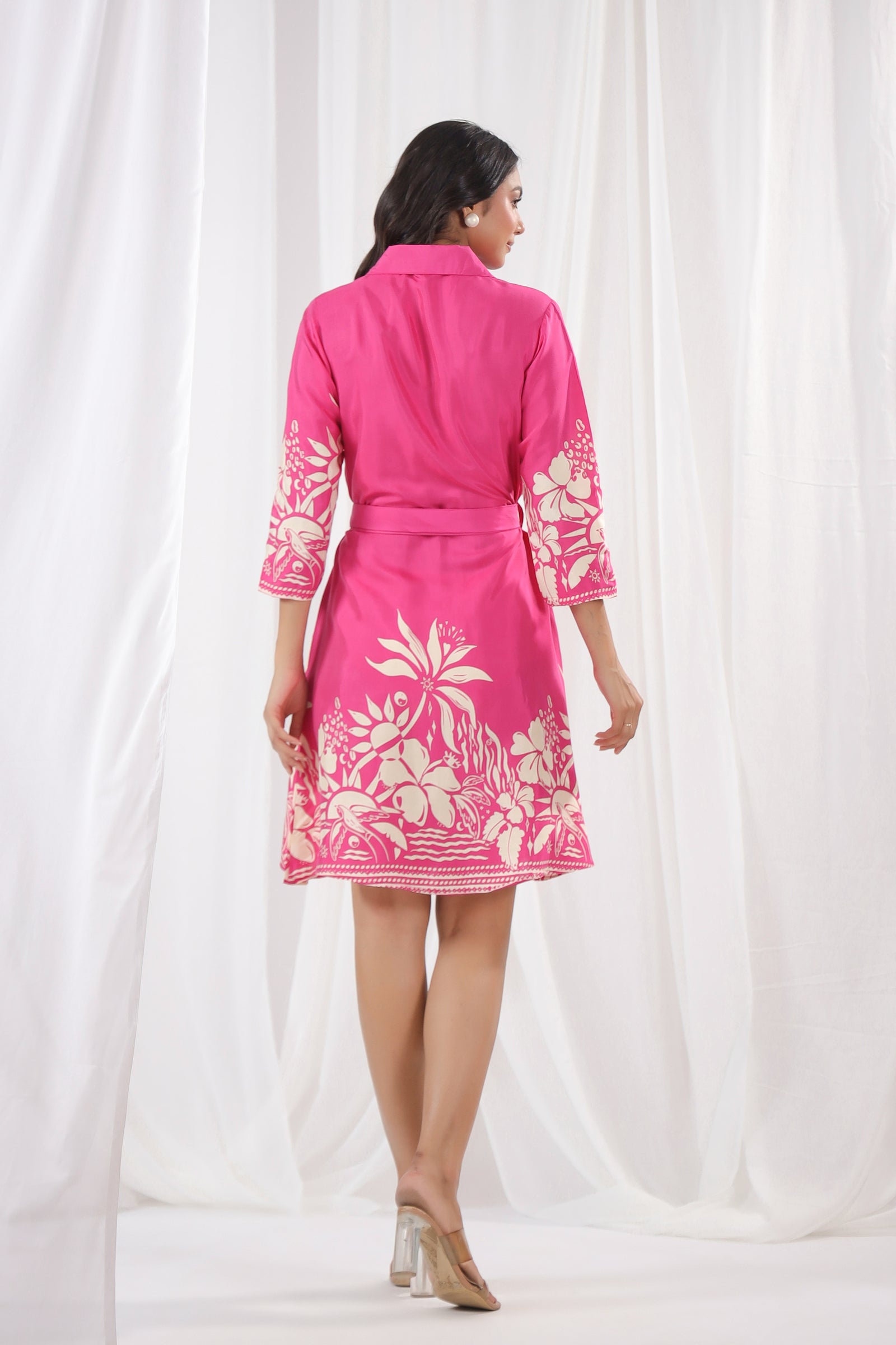 Pink Boho Russian Silk