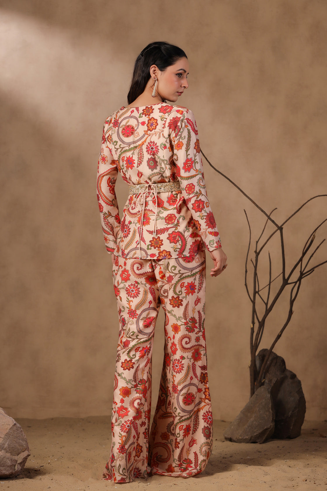 Digital Printed Bell Bottom Pant Set