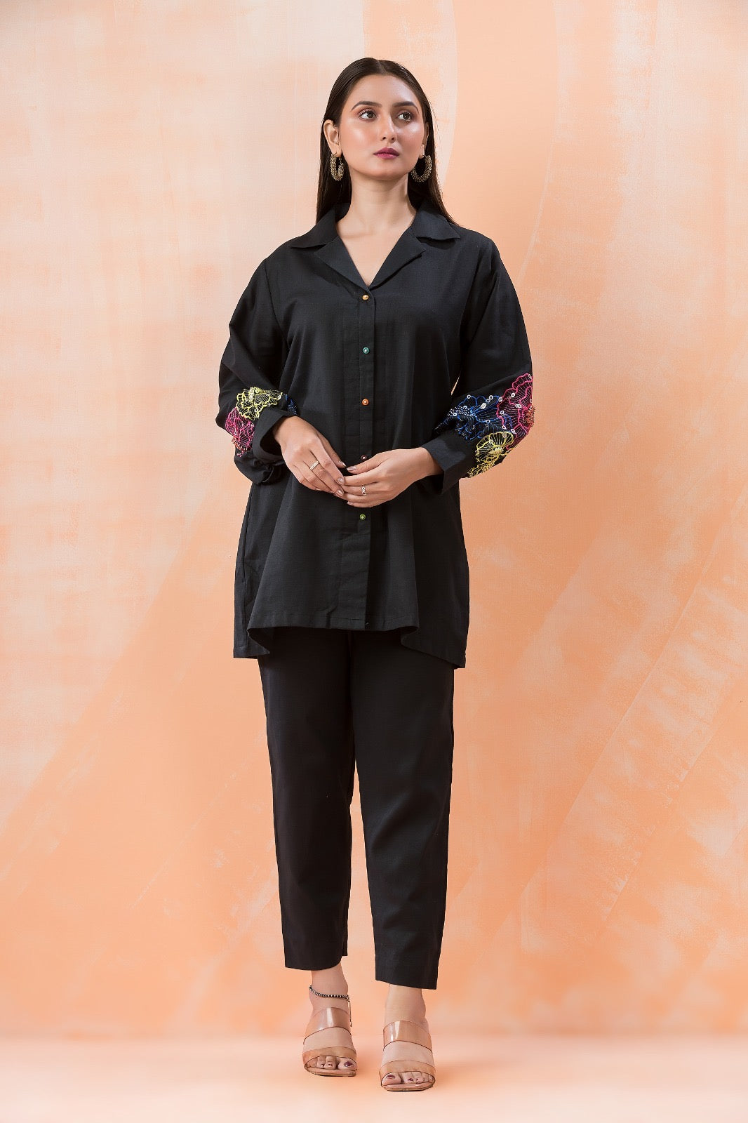 Black Onyx Handwork Coord Set
