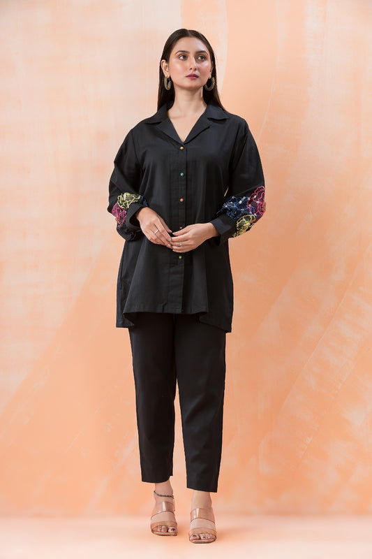 Black Onyx Handwork Coord Set