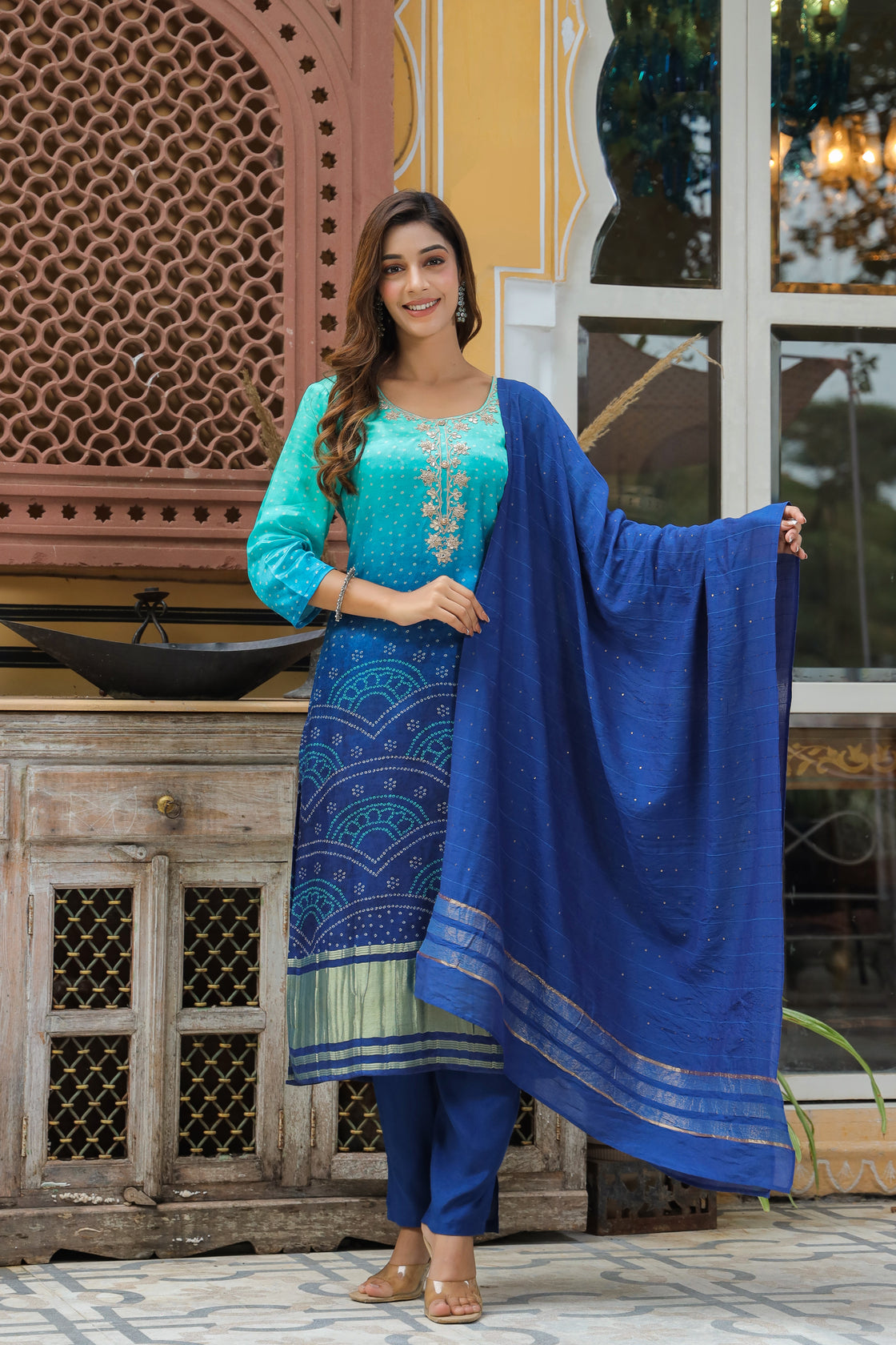 Gul Bandhej Blue