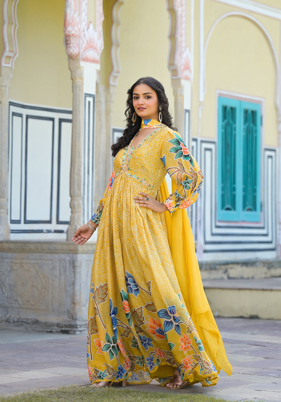 Alia yellow outlet dress