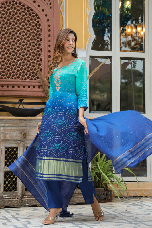 Gul Bandhej Blue