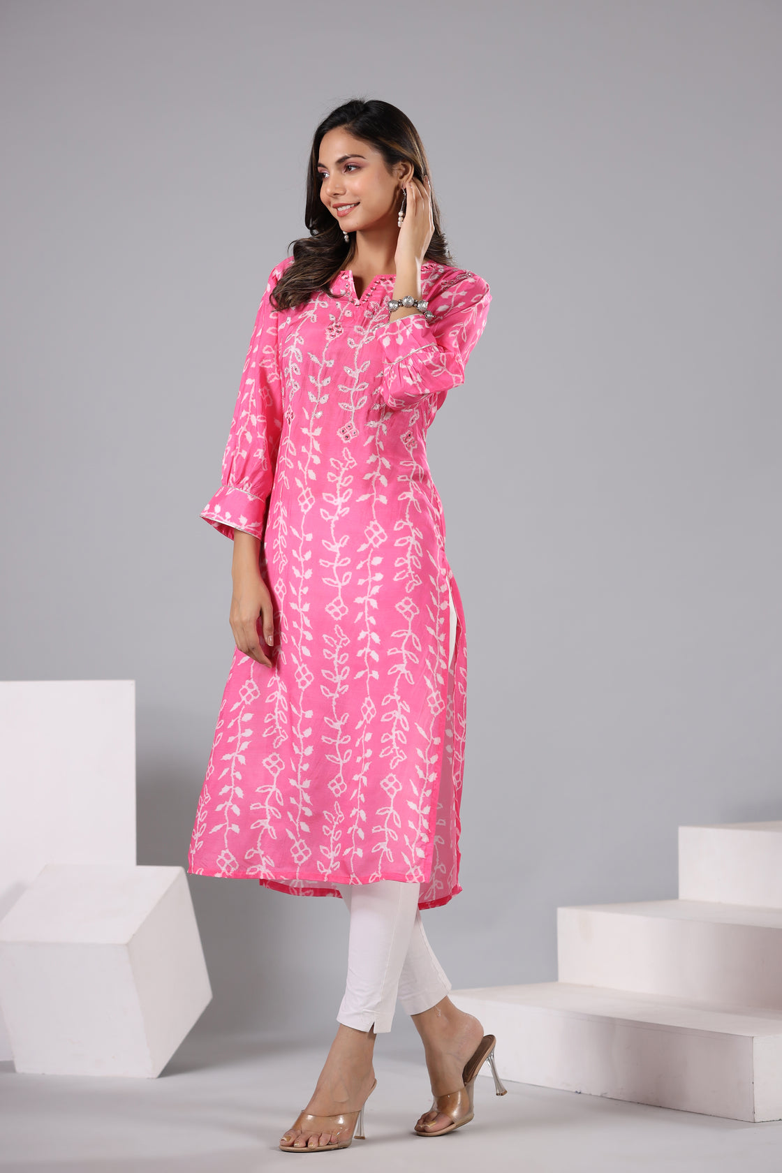 Printed Muslin Kurti